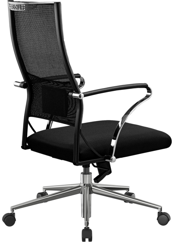 Кресло MT_Sit Air-180/Km00/Wh00/K15cL(M09.B23.G18.W01),черный, хром