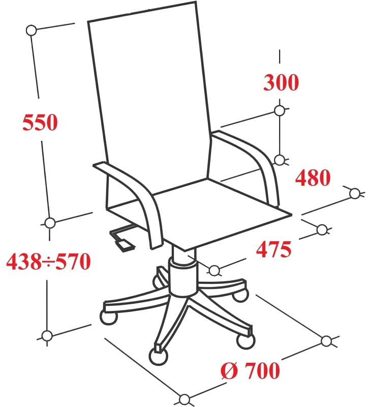 Кресло MT_Sit Air-180/Km00/Wh00/K15cL(M09.B23.G18.W01),черный, хром