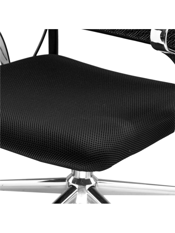 Кресло MT_Sit Air-180/Km00/Wh00/K15cL(M09.B23.G18.W01),черный, хром