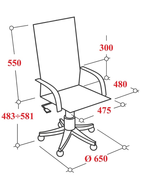 Кресло MT_Sit Air-180/Km00/Wh00/K15bL(M09.B02.G15.W01),черный, пластик