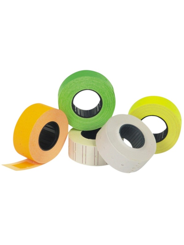 Этикет-лента Эконом 26х16 зеленая прям1000шт/рул 10рул/уп