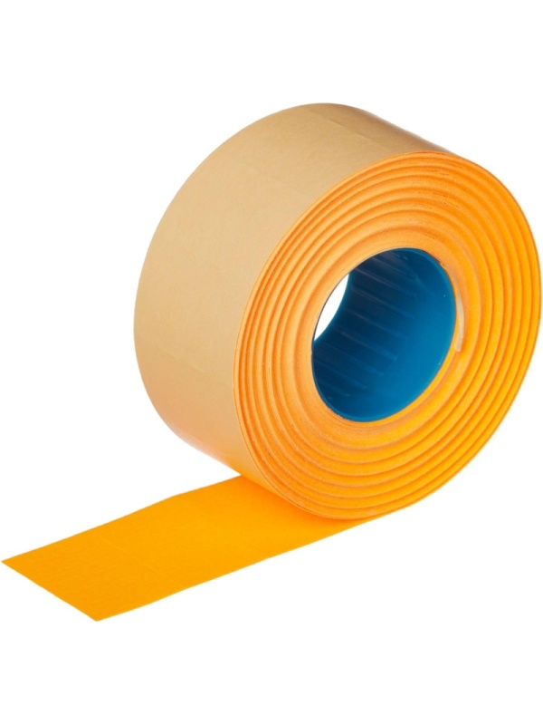 Этикет-лента Эконом 26х16 оранж прям1000шт/рул 10рул/уп