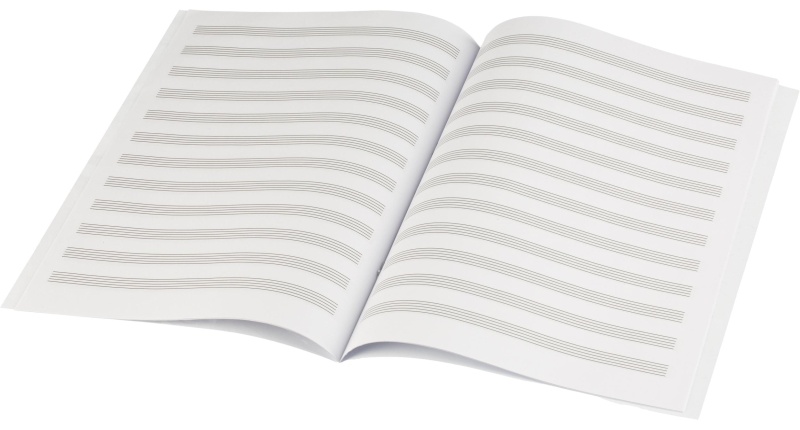 Тетрадь для нот РОЯЛЬ У ОКНА 8л.А4,белый офсет,2 скобы/69909