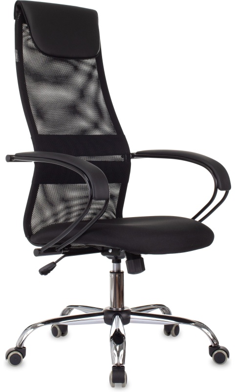 Кресло VB_Бюрократ CH-607BS черный сетка/ткань