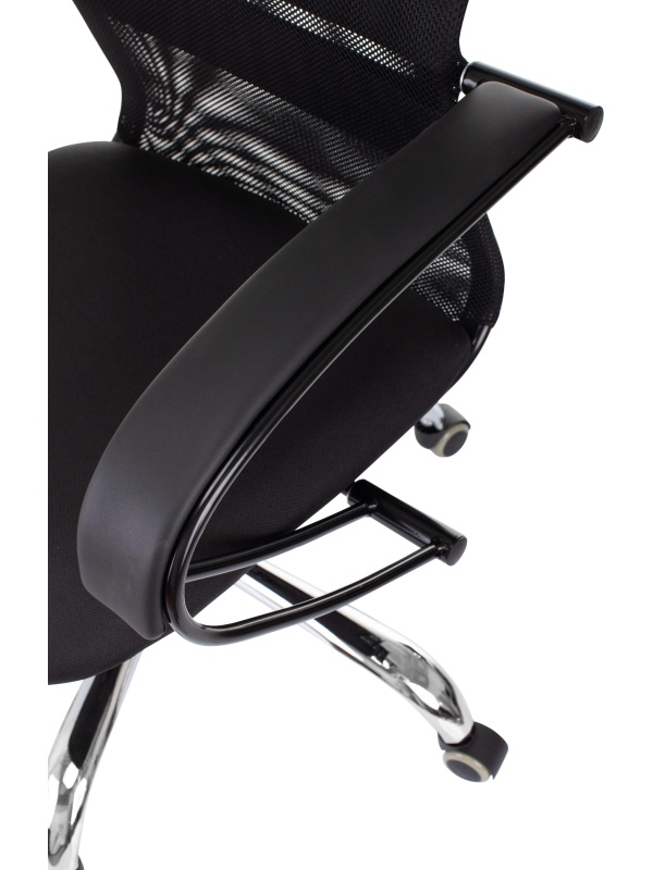 Кресло VB_Бюрократ CH-607BS черный сетка/ткань