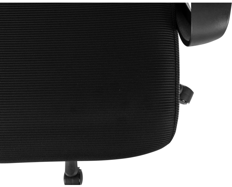 Кресло VB_Бюрократ Wise черный сетка/ткань с подголов