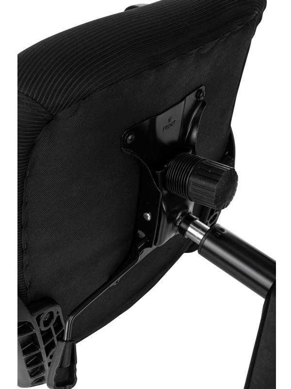 Кресло VB_Бюрократ Wise черный сетка/ткань с подголов