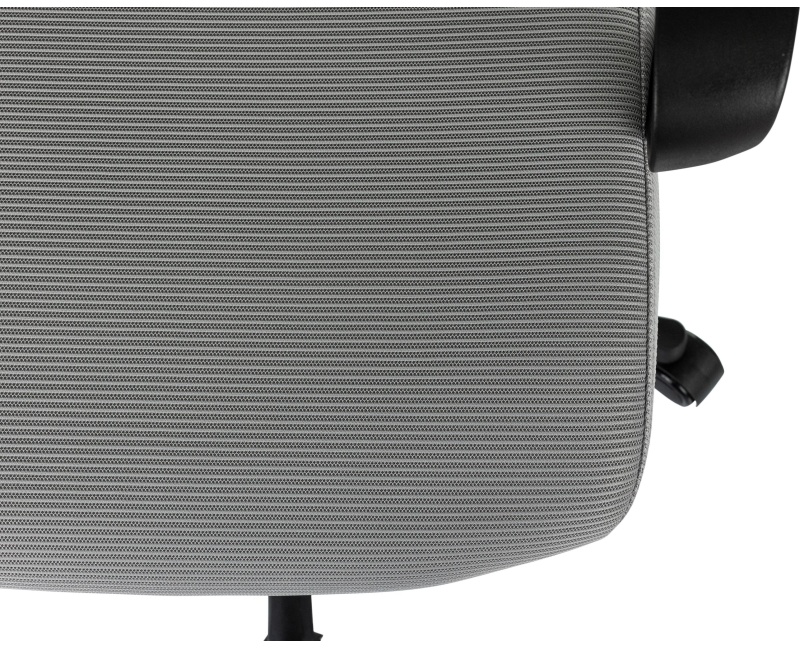 Кресло VB_Бюрократ Wise серый сетка/ткань с подголов