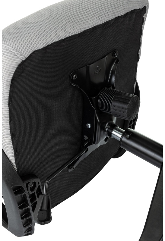 Кресло VB_Бюрократ Wise серый сетка/ткань с подголов