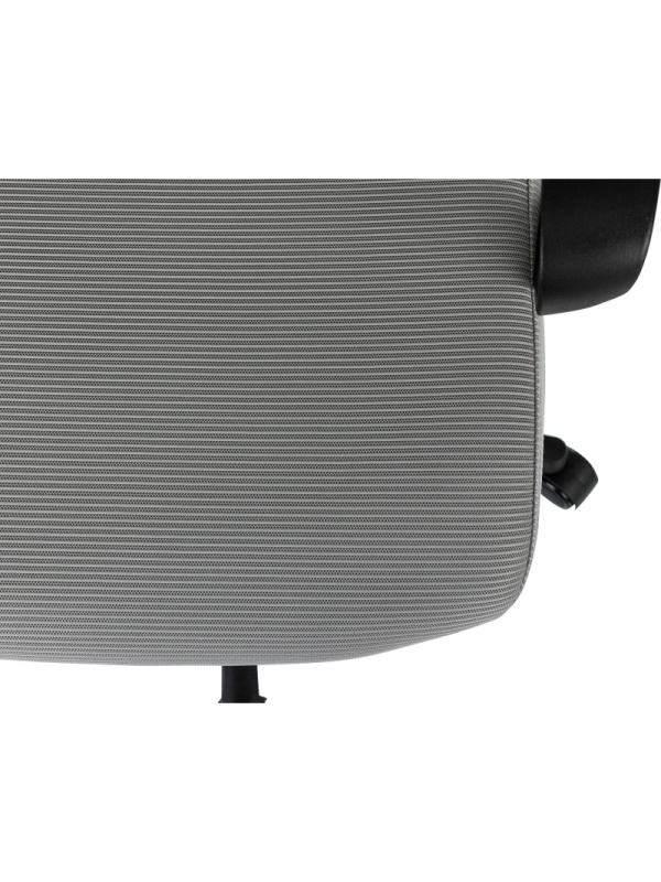 Кресло VB_Бюрократ Wise серый сетка/ткань с подголов