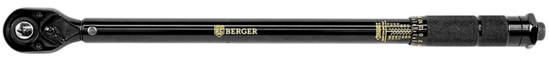 Ключ динамометрический с набором головок 13 пр.1/2 28-210 Нм BERGER BG2370
