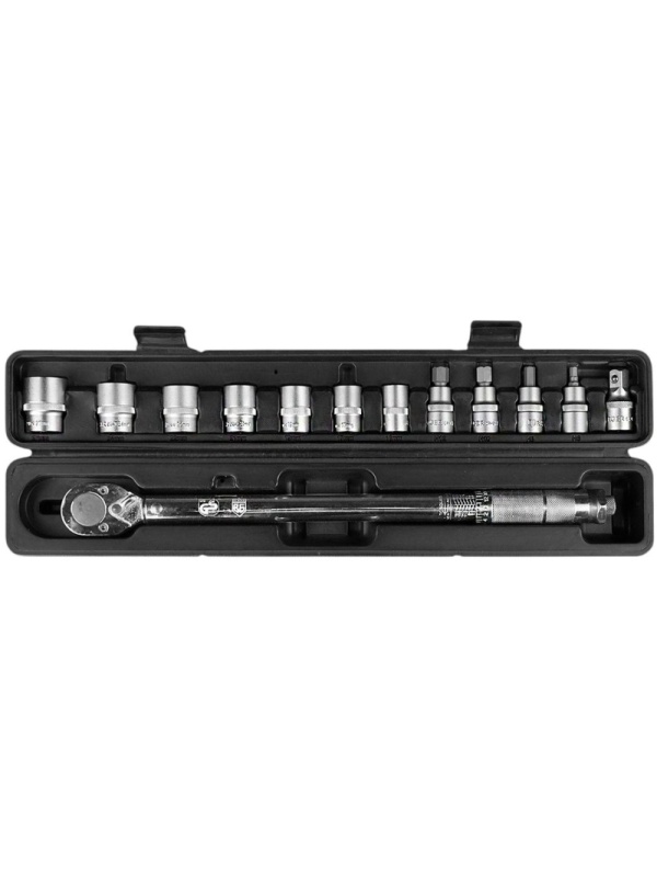 Ключ динамометрический с набором головок 13 пр.1/2 28-210 Нм BERGER BG2370