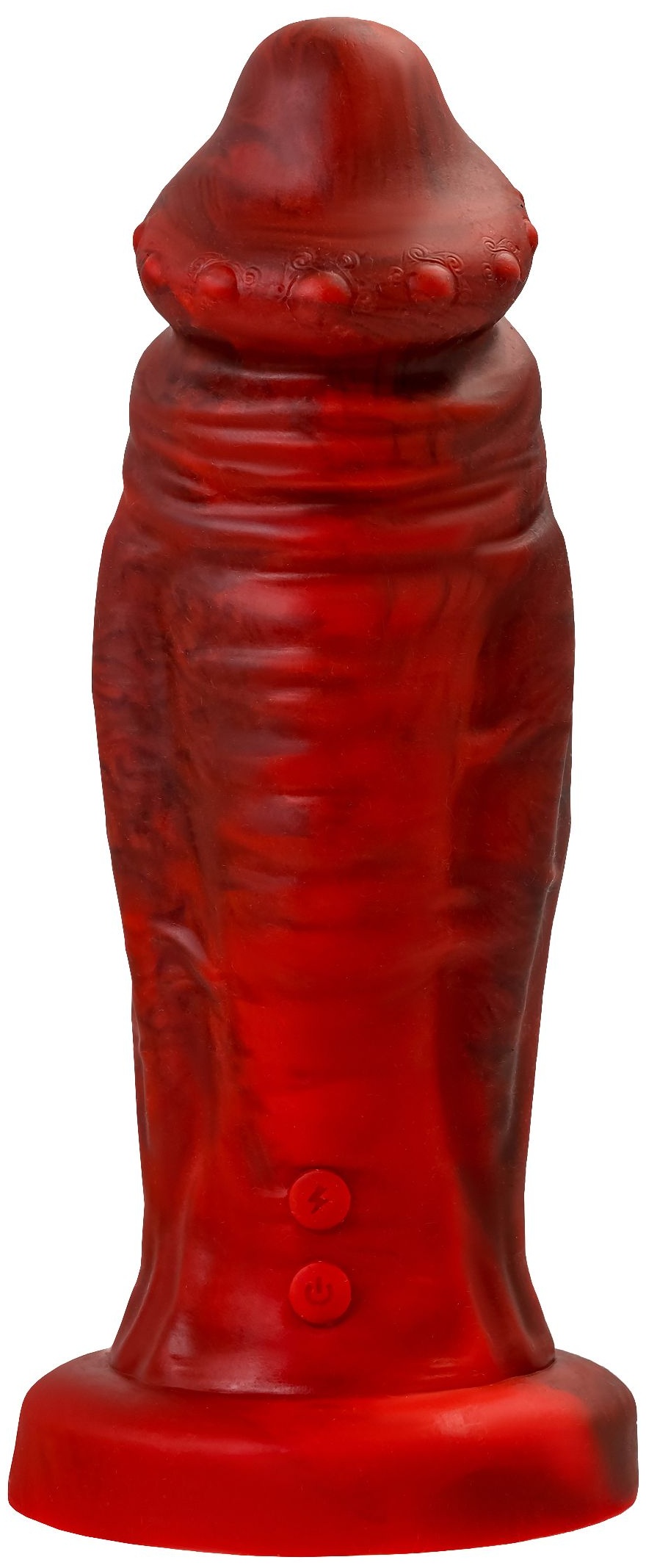 Силиконовый вибратор Monster Saur - 20 см.