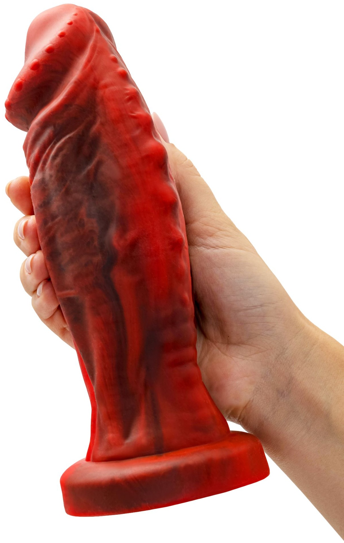 Силиконовый вибратор Monster Saur - 20 см.