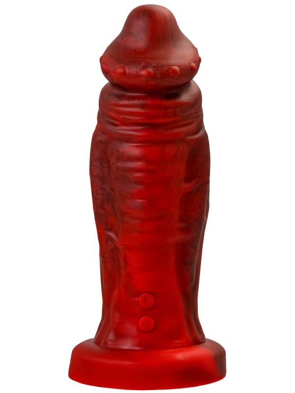 Силиконовый вибратор Monster Saur - 20 см.