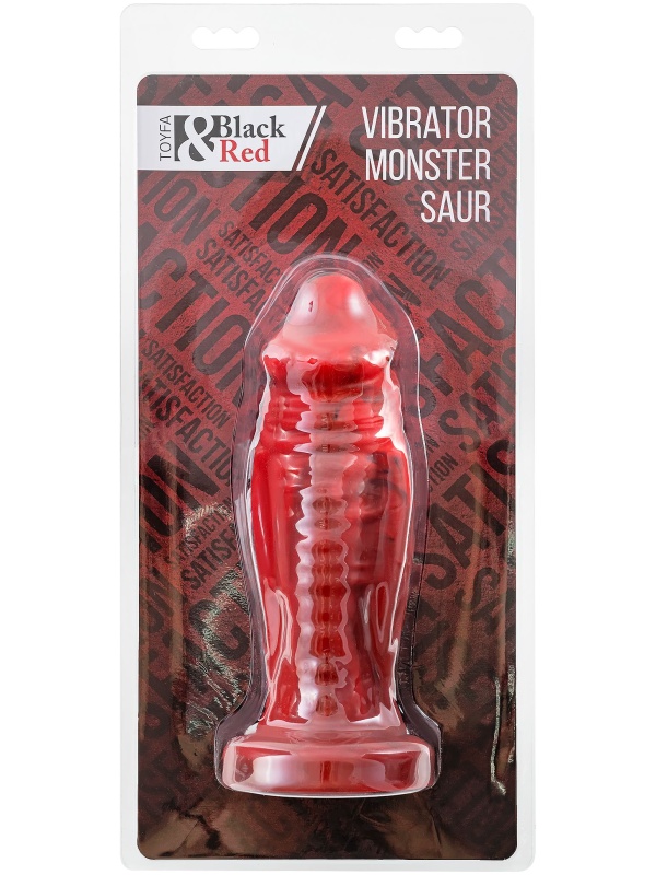 Силиконовый вибратор Monster Saur - 20 см.