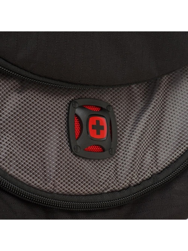 Рюкзак WENGER 16'', черный/серый, полиэстер/ПВХ, 36 x 26 x 46 см, 26 л