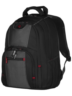 Рюкзак WENGER 16'', черный/серый, полиэстер, 38 x 25 x 48 см, 25 л