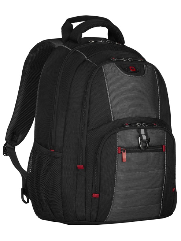 Рюкзак WENGER 16'', черный/серый, полиэстер, 38 x 25 x 48 см, 25 л