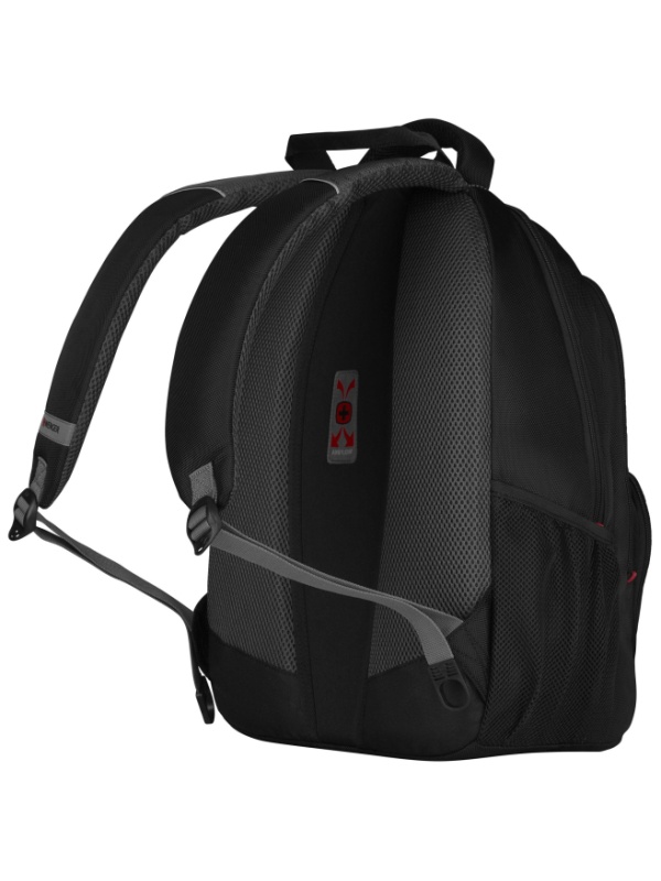 Рюкзак WENGER 16'', черный/серый, полиэстер, 38 x 25 x 48 см, 25 л