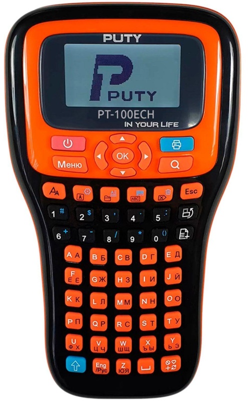 Этикет-принтер Puty PT-100ECH ручной рус/англ  (с чипом)