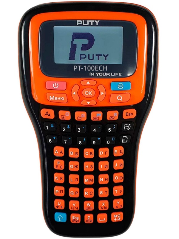 Этикет-принтер Puty PT-100ECH ручной рус/англ  (с чипом)