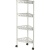 Этажерка PR_Keeplex Light на колесиках 4х секцион. угловая белое облако