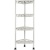 Этажерка PR_Keeplex Light на колесиках 4х секцион. угловая белое облако