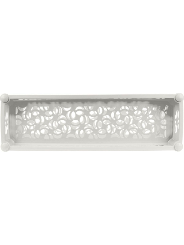 Этажерка PR_Keeplex Light на колесиках 4х секцион. длинная белое облако