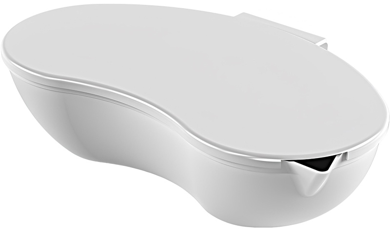 Лотки полимерные почкообразные с крышкой ЛПпо 1,75, 10 шт/уп