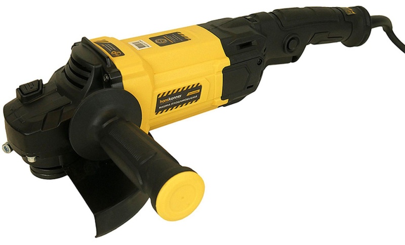 Шлифмашина угловая Hanskonner, 180мм, 2000Вт, 3000-8000об/мин,  HAG16180EC