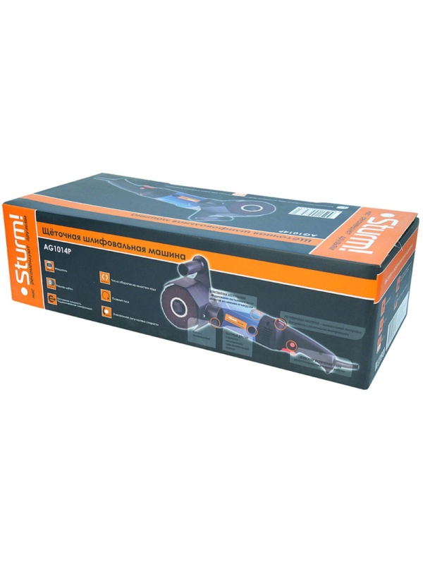 Шлифмашина щеточная Sturm! ПРОФИ, 1400Вт, 120мм AG1014P