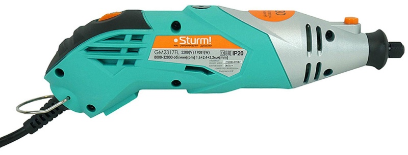 Гравер Sturm!, 170Вт, 8000-32000 об/мин, гибкий вал, подсветка GM2317FL