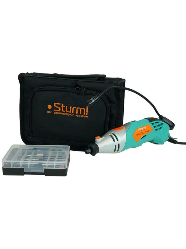 Гравер Sturm!, 170Вт, 8000-32000 об/мин, гибкий вал, подсветка GM2317FL