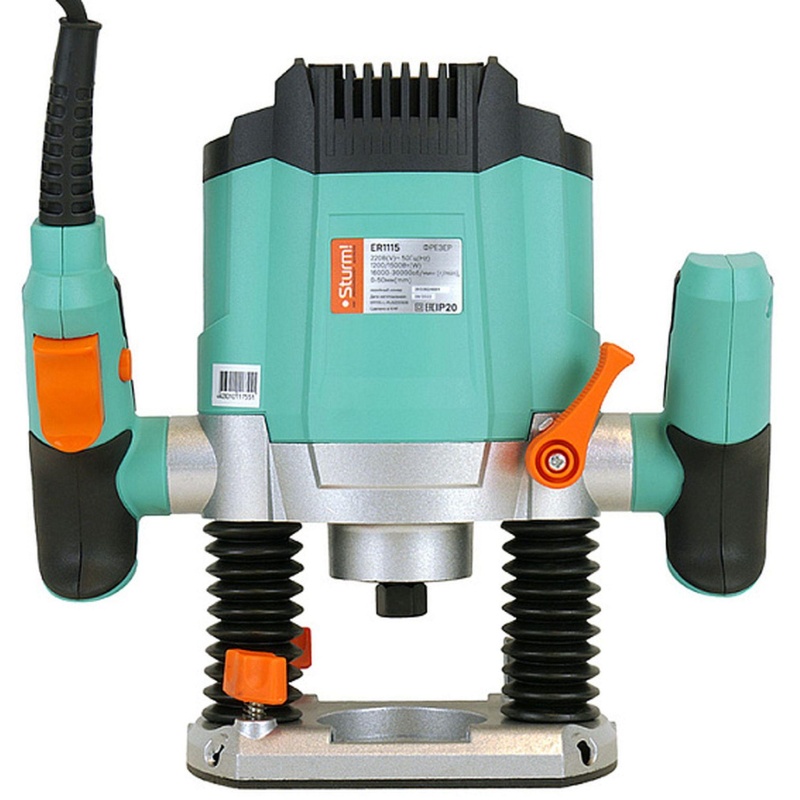 Фрезер Sturm!, 1500Вт,16000-30000об/мин, ЛИТАЯ ОПОРА (АЛЮМИНИЙ) ER1115