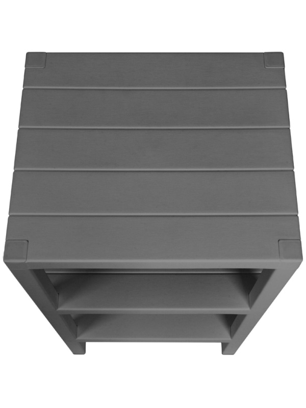 Этажерка BP_ прямоугольная Nature 384Х330Х725мм серый