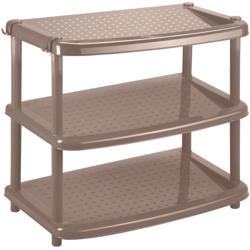 Этажерка BP_ лдля обуви ПАОЛА 3 полки 490Х310Х545мм коричневый