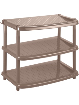 Этажерка BP_ лдля обуви ПАОЛА 3 полки 490Х310Х545мм коричневый