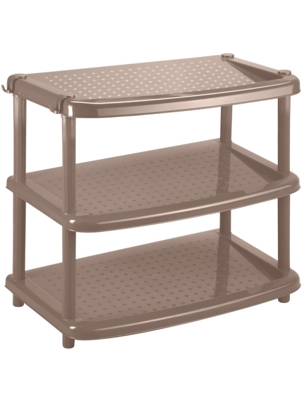 Этажерка BP_ лдля обуви ПАОЛА 3 полки 490Х310Х545мм коричневый