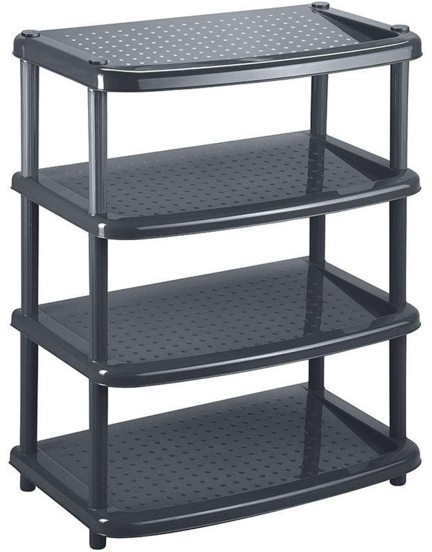 Этажерка BP_ для обуви ПАОЛА 4 полки 490Х310Х780мм Черный