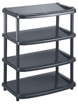 Этажерка BP_ для обуви ПАОЛА 4 полки 490Х310Х780мм Черный
