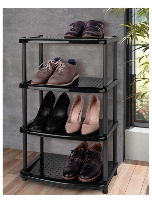 Этажерка BP_ для обуви ПАОЛА 4 полки 490Х310Х780мм Черный