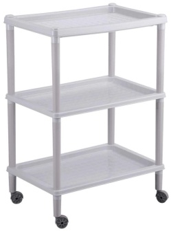 Этажерка BP_ ФЛАВИЯ 3 полки 420Х290Х610мм светло-серый