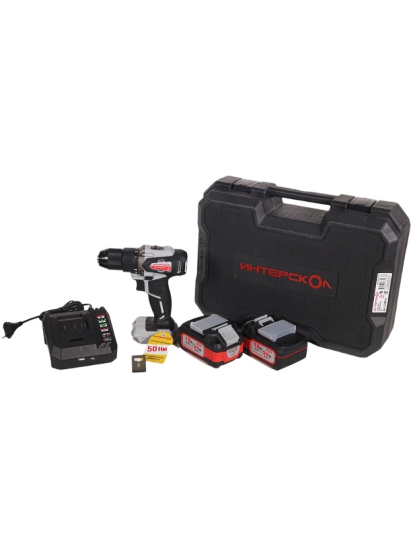 Дрель-шуруповерт ДА-13/36В 50  бесщеточная акк.(кейс,2 акк. 2,0Ач, ЗУ)