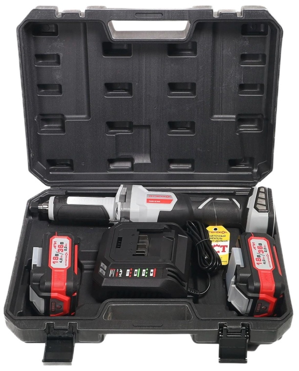 Шлифмашина прямая бесщеточная аккум. (кейс, 2 аккум. 2,0Ач, ЗУ)ПШМ-8/36В