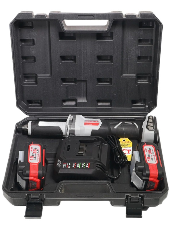 Шлифмашина прямая бесщеточная аккум. (кейс, 2 аккум. 2,0Ач, ЗУ)ПШМ-8/36В