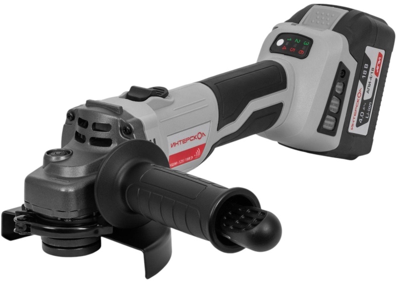 Шлифмашина угловая бесщеточная аккум.(кейс, 1 аккум. 4Ач, ЗУ)УШМ-125/18ВЭ