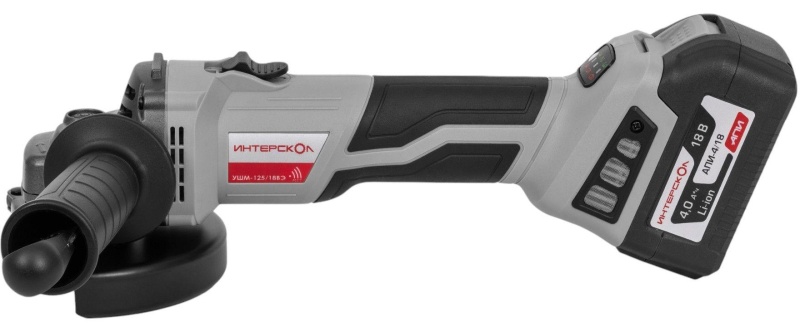 Шлифмашина угловая бесщеточная аккум.(кейс, 1 аккум. 4Ач, ЗУ)УШМ-125/18ВЭ