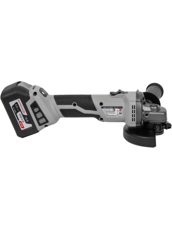 Шлифмашина угловая бесщеточная аккум.(кейс, 1 аккум. 4Ач, ЗУ)УШМ-125/18ВЭ