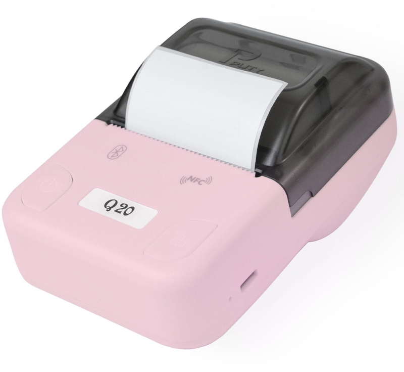 Этикет-принтер Puty Q20 переносной, розовый (Q20 pink)